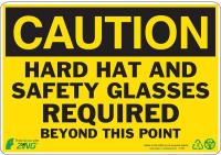5YGA1 Caution Sign, 7 x 10In, BK/YEL, ENG, Text