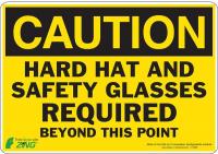 5YGA2 Caution Sign, 7 x 10In, BK/YEL, ENG, Text