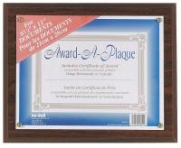 5YGD8 Award-A-Plaque Walnut