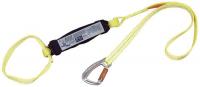 5YGJ7 Lanyard, 1 Leg, Polyester, Yellow