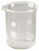 5YGZ0 Beaker, Low Form, Glass, 100ml, Pk 12