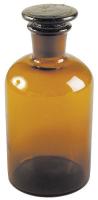 5YHG6 Reagent Bottle, Amber, Narrow, 500 mL, Pk 6