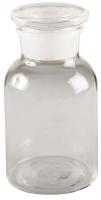 5YHH5 Reagent Bottle, Clear, Wide, 500 mL, Pk 6