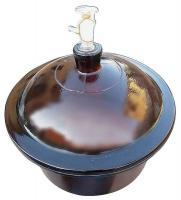 5YHV5 Vacuum Desiccator, Glass, Amber, I.D. 300mm