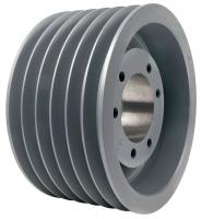 5YKX5 V-Belt Pulley, QD, 10.9 In OD, 6 Groove