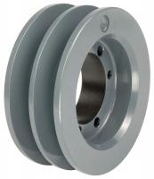 5YKH4 V-Belt Pulley, QD, 6.35 In OD, 2 Groove