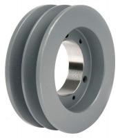 10Y277 V-Belt Pulley, QD, 4.4 In OD, 2 Groove