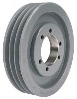 5YKW0 V-Belt Pulley, QD, 6.5 In OD, 3 Groove