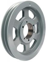 5YKW7 V-Belt Pulley, QD, 10.3 In OD, 2 Groove