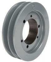5YLC8 V-Belt Pulley, QD, 7.1 In OD, 2 Groove