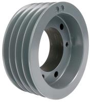 10Y291 V-Belt Pulley, QD, 6.7 In OD, 4 Groove