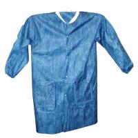 5YLZ9 Lab Coat, XL, Blue, 38-1/2 In. L, PK 50