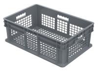 5YN08 Container, Mesh Side/Base, 1.78 cu ft, Gry