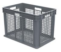 5YN10 Container, Mesh Side/Base, 3.49 cu ft, Gry