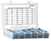 5YNH2 Cap Screw Asst, Metric Blue, 255 Pc, 24 Szs