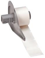 5YTD7 Label Cartridge, White, Polyester, 1 In. W