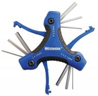 5YUU8 Hex Key Set, 1.5 - 6mm, Fold-Up