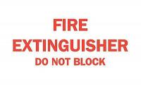 5Z463 Fire Extinguisher Sign, 10 x 14In, R/WHT