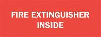5Z467 Fire Extinguisher Sign, 7 x 10In, WHT/R