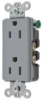 5Z848 Receptacle, Style Line, 15A, 125V, GY