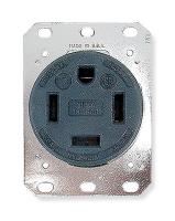5Z887 Receptacle, 60 A, 3 HP
