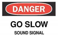 5Z984 Danger Sign, 10 x 14In, BK and R/WHT, ENG
