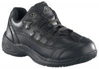 5ZAF7 Athletic Work Shoes, Pln, Mens, 7W, Blk, 1PR