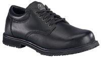 5ZAJ4 Work Shoes, Pln, Mens, 6W, Black, 1PR
