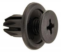 5ZDW0 Screw Rivet, Hole Size 10 mm, Black, PK10