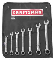 5ZFL5 Ratcheting Wrench Set, Metric, 12 pt., 7 PC