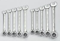 5ZFL8 Reversible Wrench Set, Metric &amp; SAE, 10 PC