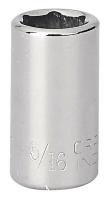 5ZFV0 Socket, Std, 1/4 Dr, 6 Pt, 5/16 In