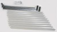 5ZKD3 Louver Set, Gray, 22-15/16 In. H, Vertical