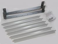 5ZKD9 Louver Set, 13-1/8 In. H, Gray, Vertical