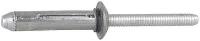 5ZLA0 Blind Rivet, Al/Al, 3/16 Dx1.282 In, Pk 500