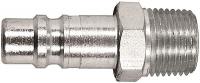 5ZVH7 Coupler Plug, 1/2 In MNPT, Body 1/2 In, PK2