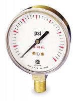 5ZP76 Pressure Gauge, Welding, 2 In, 400 Psi