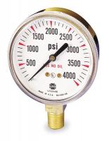 5ZP78 Pressure Gauge, Welding, 2 In, 4000 Psi
