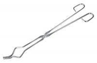 5ZPT6 Crucible Tongs, 18 In, Nickel Plated Steel