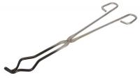 5ZPT7 Coated Crucible Tongs, 18 In, Plated Steel