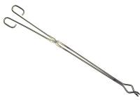 5ZPT9 Crucible Tongs, 18 In, Nickel Plated Steel