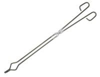 5ZPV0 Crucible Tongs, 26 In, Stainless Steel