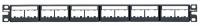 5ZVY0 Patch Panel, Mini-Com, Rack Mt, 24 Port