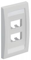 5ZVZ4 Faceplate, Single Gang, 4 Ports, Off White