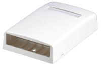 5ZWA4 Surface Mount Box, Mini Com, 4 Port, Ivory