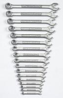 5ZWK2 Combination Wrench Set, Satin, 6-22mm, 17Pc