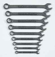 5ZWK5 Combo Wrench Set, Black, 3/8-7/8 in., 9 Pc