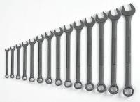 5ZWK6 Combo Wrench Set, Black, 3/8-1-1/4in, 14Pc