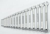 5ZWK8 Combo Wrench Set, Satin, 1/4-1-5/16in, 17Pc