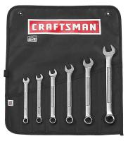 5ZWL0 Combo Wrench Set, Satin, 3/8-3/4 in., 6 Pc